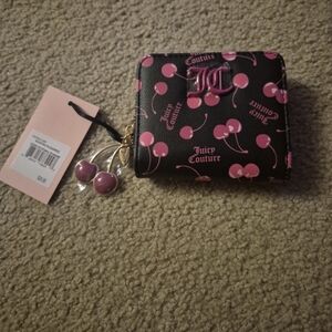 Juicy Couture Black and Pink Wallet